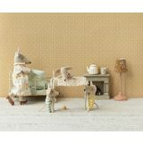 Skötbord med tillbehör vitt till babymus