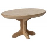 Miniatyr Ovalt soffbord trä mus